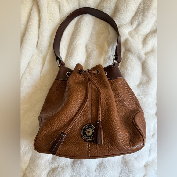 Dooney & Bourke Pebbled Leather Drawstring Bag - Picture 4 of 13